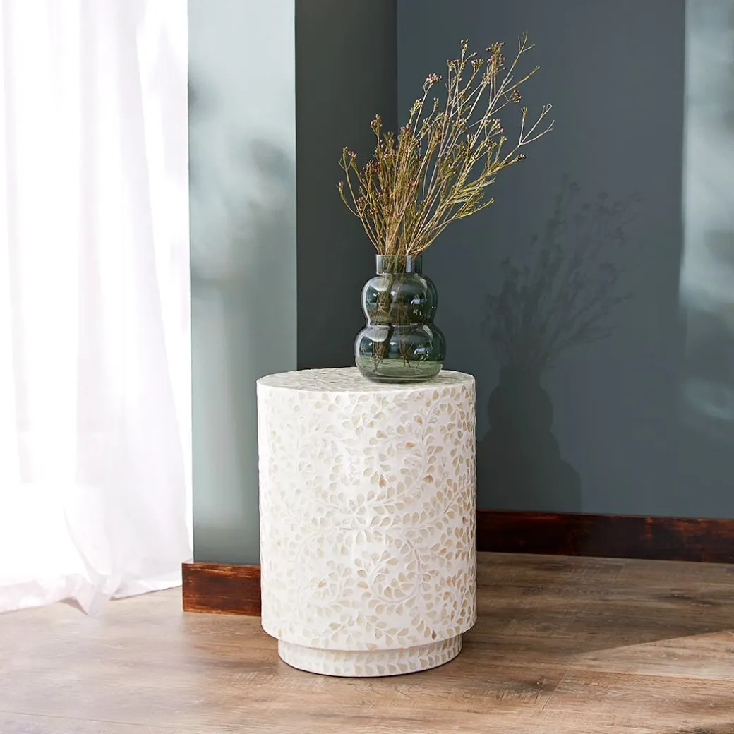 Alice Shell Inlay Stool