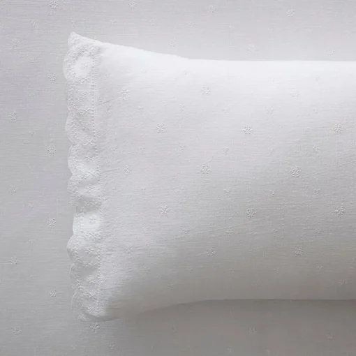 Alina Quilt Cover - White