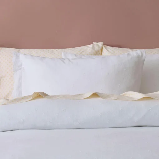 Alina Quilt Cover - White