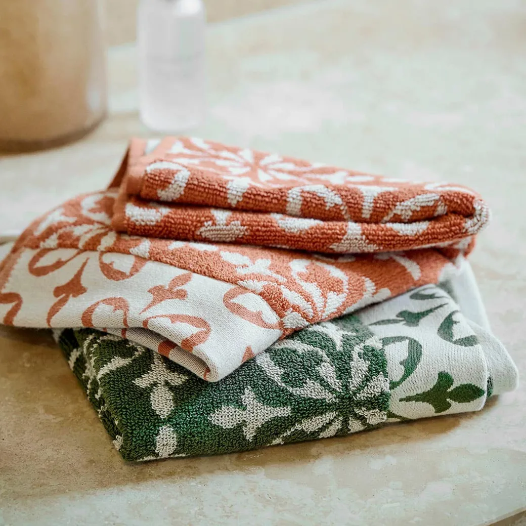 Alva Towel - Rust/Ivory