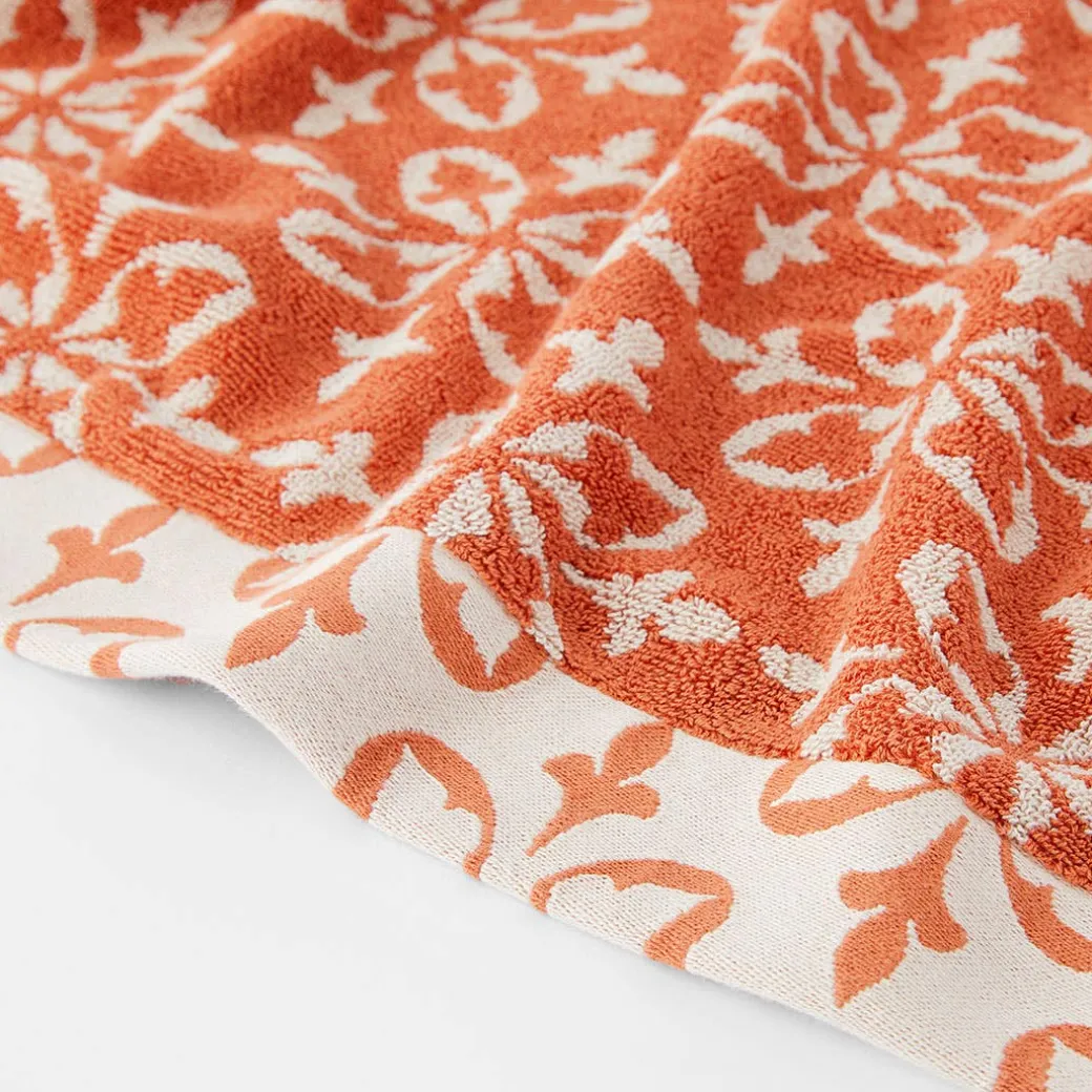 Alva Towel - Rust/Ivory