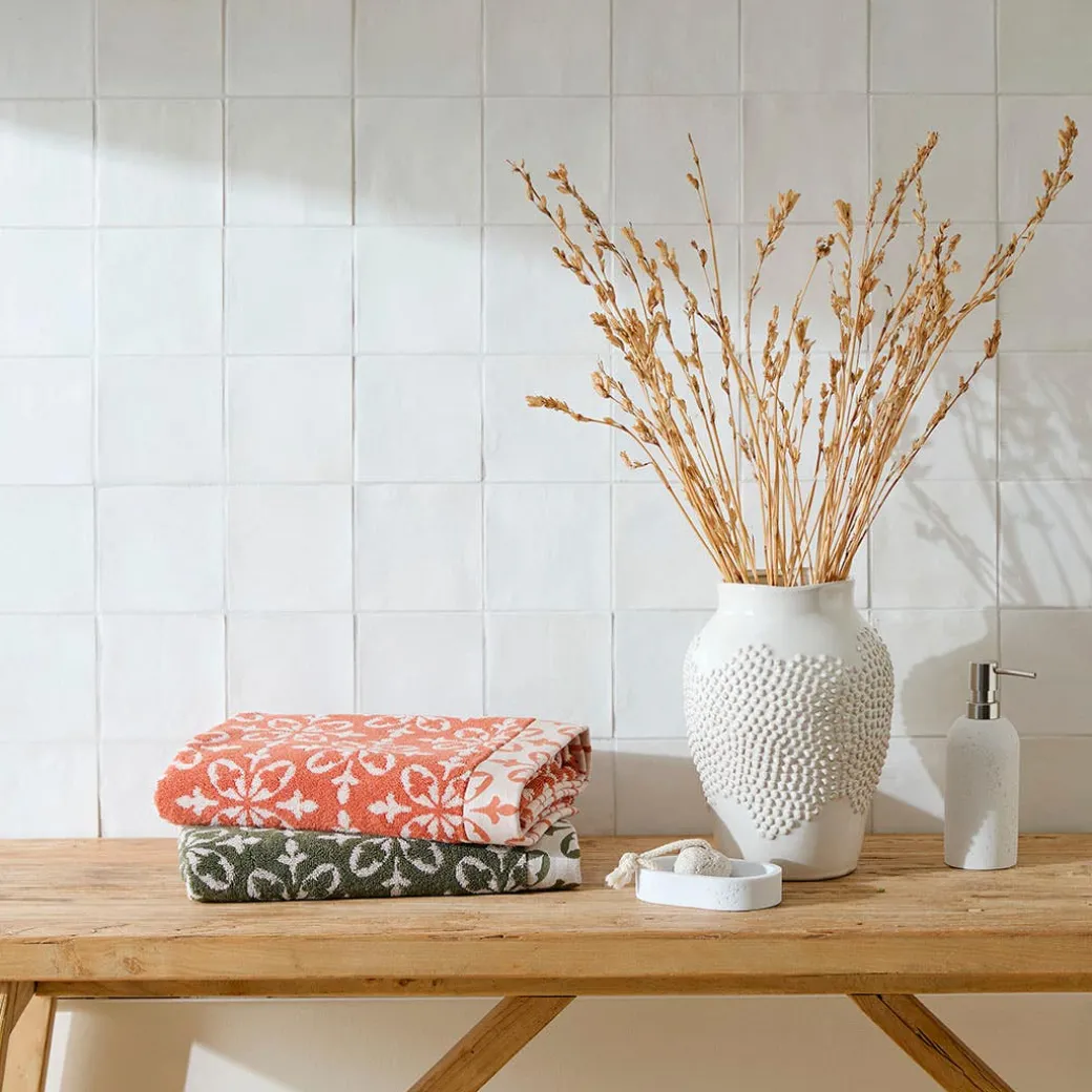 Alva Towel - Rust/Ivory