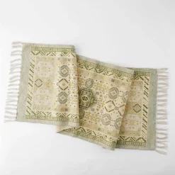 Andes Printed Bath Runner - Rust