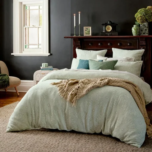 Arlen Quilt Cover - Sage