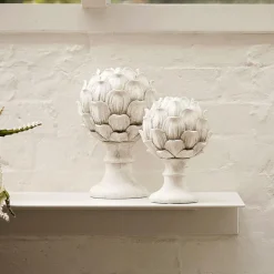Artichoke Sculpture Large - Antique White