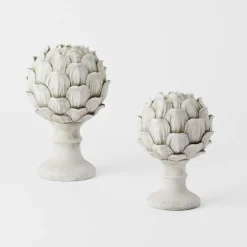 Artichoke Sculpture Large - Antique White