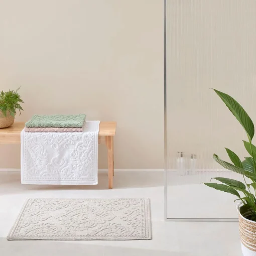 Asher Bath Mat - Stone