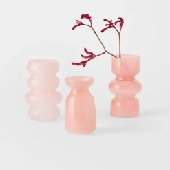 Azure Stacked Glass Vase