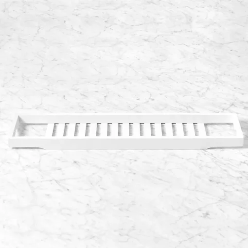 Bamboo Bath Caddy - White