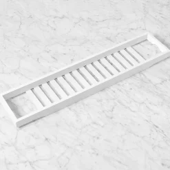 Bamboo Bath Caddy - White