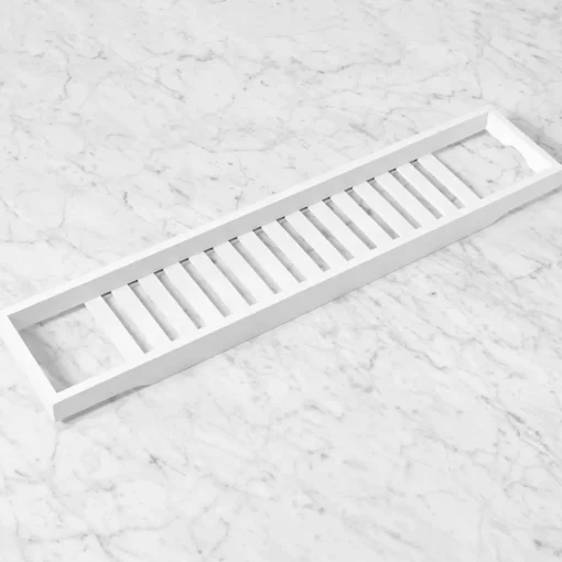 Bamboo Bath Caddy - White