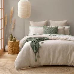 Bengali Quilt Cover - Taupe