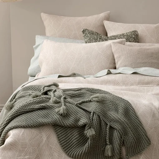 Bengali Quilt Cover - Taupe