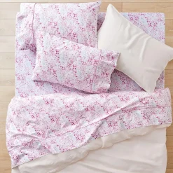 Beth Cotton Sheet Set - Green Floral