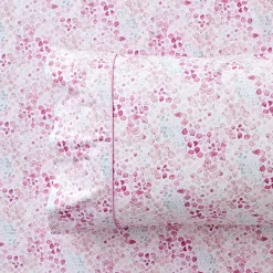 Beth Cotton Sheet Set - Green Floral