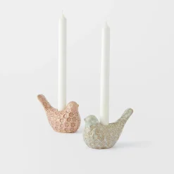 Bird Candle - Blue