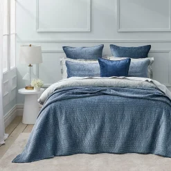 Blake Coverlet - Smoke Blue