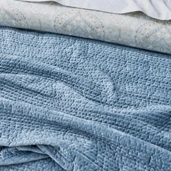 Blake Coverlet - Smoke Blue