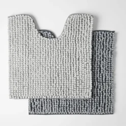 Bobble Melange Contour Mat - Charcoal