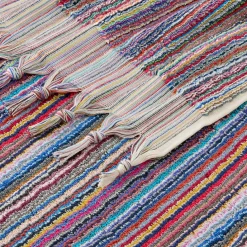 Bodrum Turkish Cotton Bath Sheet - Blue/Grey Zig Zag