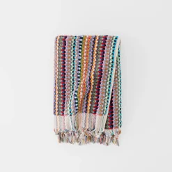 Bodrum Turkish Cotton Bath Sheet - Blue/Grey Zig Zag