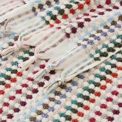 Bodrum Turkish Cotton Bath Sheet - Blue/Grey Zig Zag