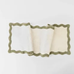 Bowie Scalloped Bath Runner