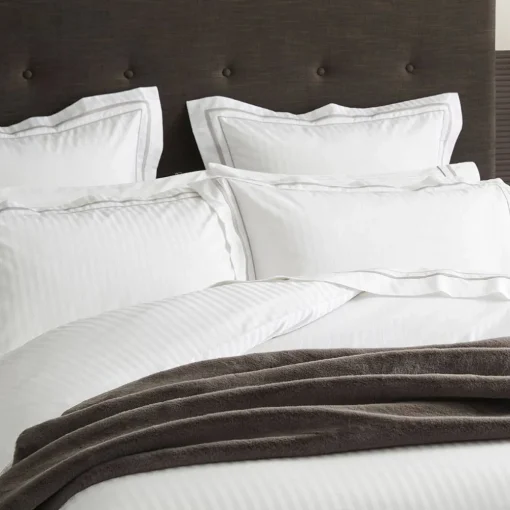 Cambridge 800TC Egyptian Cotton Quilt Cover - White Silver