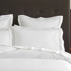 Cambridge 800TC Egyptian Cotton Quilt Cover - White Silver