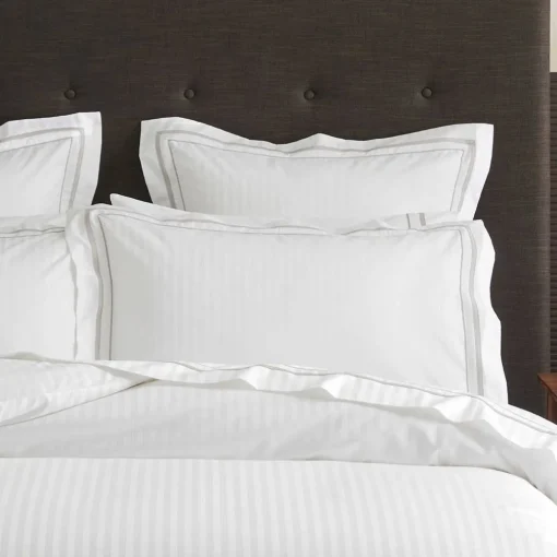 Cambridge 800TC Egyptian Cotton Quilt Cover - White Silver