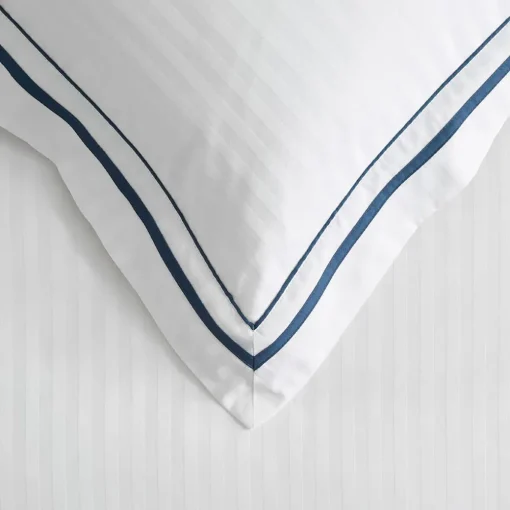 Cambridge 800TC Egyptian Cotton Quilt Cover - White Silver