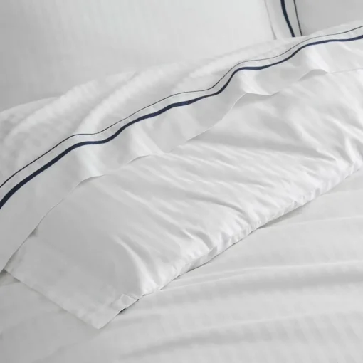 Cambridge 800TC Egyptian Cotton Quilt Cover - White Silver