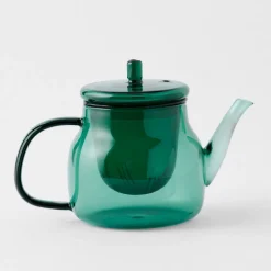 Carson Glass Tea Pot - Green