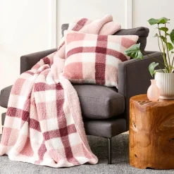 Check Super Soft Throw - Green