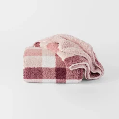 Check Super Soft Throw - Green