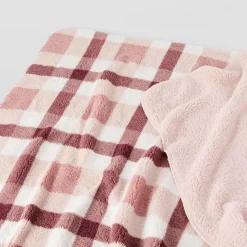 Check Super Soft Throw - Green