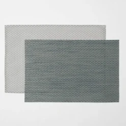 Checkers Chevron Placemat - Teal