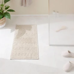 Chevron Bath Mat - Natural