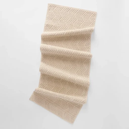 Chevron Bath Runner - Natural
