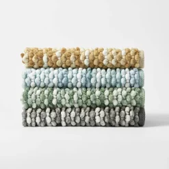 Cirrus Bath Mat - Aqua Blue Ivory
