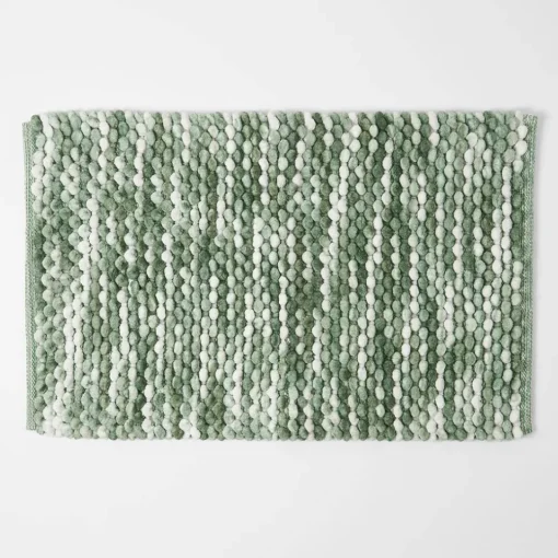 Cirrus Bath Mat - Aqua Blue Ivory
