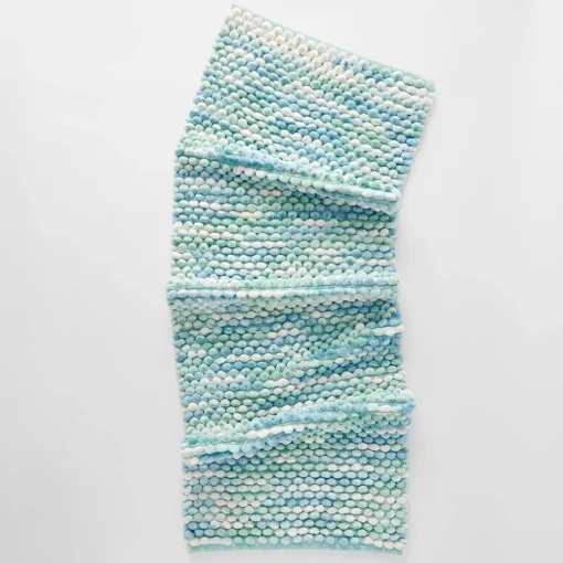 Cirrus Bath Runner - Aqua/Blue/Ivory