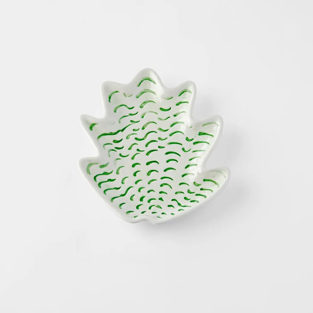 Coral Green Ceramic Plate