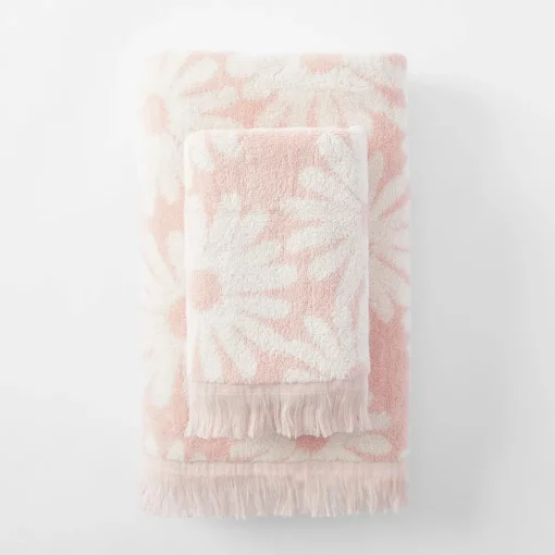 Daisy Towel - Blush