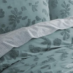 Danica Quilt Cover - Smoke Blue