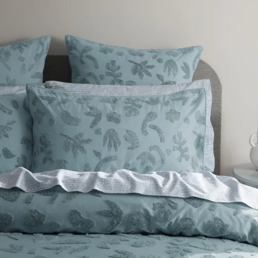 Danica Quilt Cover - Smoke Blue
