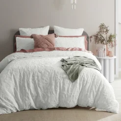Danica Quilt Cover - Smoke Blue