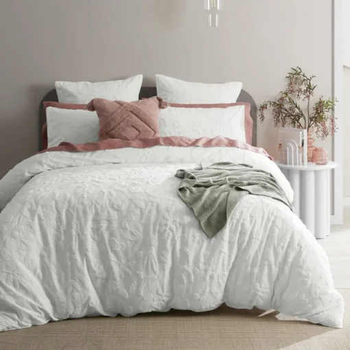 Danica Quilt Cover - Smoke Blue