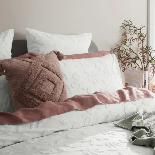 Danica Quilt Cover - Smoke Blue