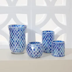 Deep Blue Mosaic - Dark Blue